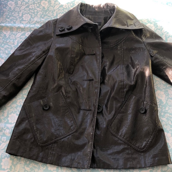 TRIBAL jacket in black button-up with sheen - Picture 4 of 12